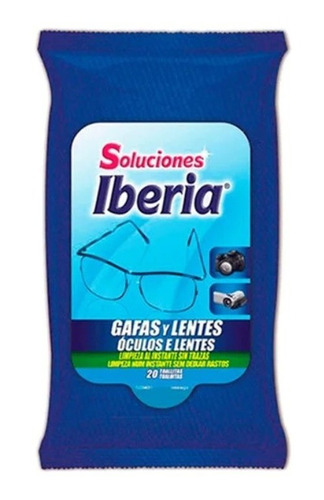 Toallitas Limpia Lentes Desechable Iberia 20unid