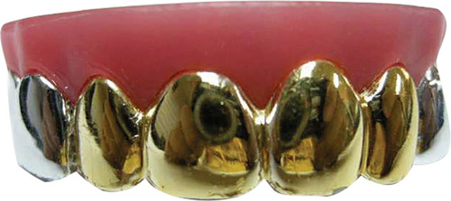 Dientes Falsos Dorados Halloween Payaso