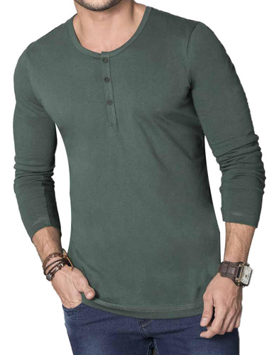 Camibuzo Rodrigo Verde Para Hombre Croydon