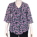 Blusa De Fiesta Gasa Mujer Talles Grandes 