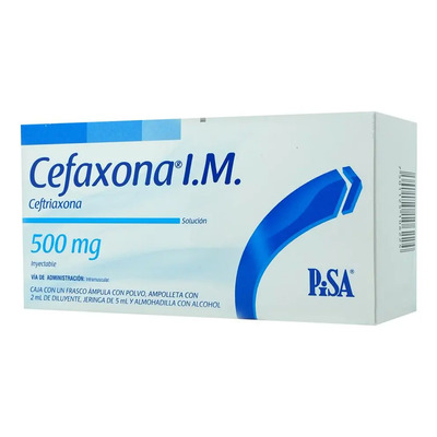 Cefaxona I.m. Solución Inyectable 500 Mg, 1 Frasco Ámpula + 1 Ampolleta Diluyente 2 Ml | Meses sin interés