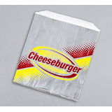 Bolsas Laminadas Para Queso Con Diseño De Hamburguesa