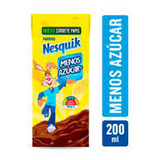 Leche Nesquik Menos Azucar 200 Cc X 2 Unidades