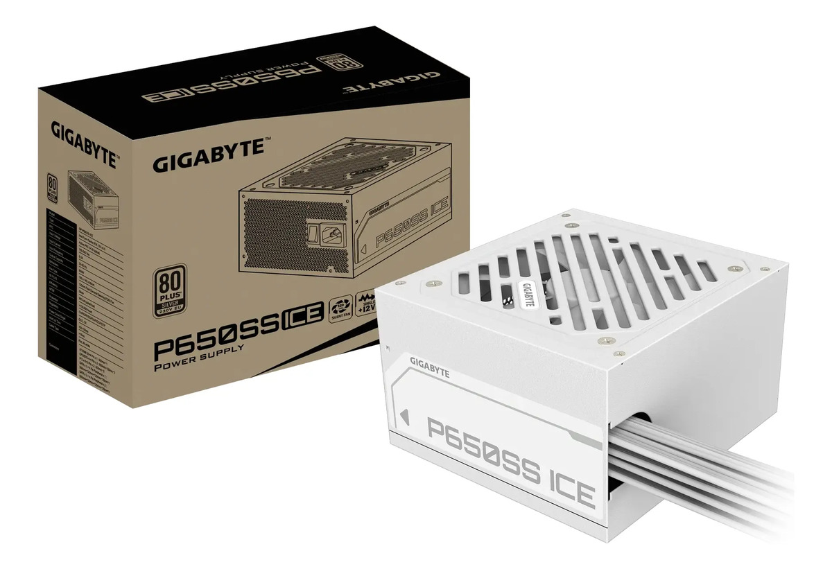 Fuente Gigabyte Gp-650ss Ice White 650w 80 Plus Silver