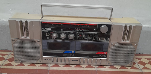 Radiograbador Doble Cassettera Casio Tx 400