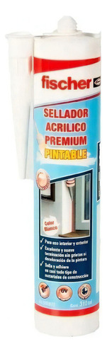 Sellador Acrílico Premium Pintable 310ml Fischer Intemperie