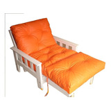 Futon Un Cuerpo C/pie Lustre+eco / Envio Gratis Todo El Pais