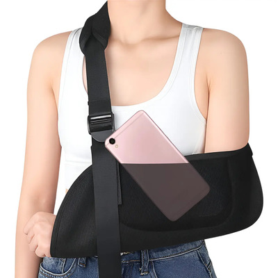 Cabestrillo Ortopédico Ajustable Con Bolsillo Para Celular Negro M | MercadoLibre