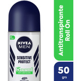 Desodorante Nivea Men Sensitive Protect Roll On 50 Ml