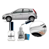 Retoque Fix Gris Plata + Barniz Peugeot Ford Vw - Universal