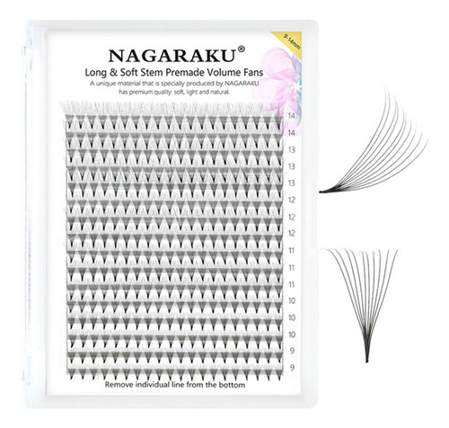 Nagaraku Extensión De Pestañas Prearmados Volumen