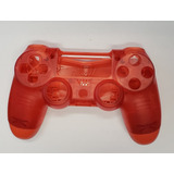 Carcaça Vermelho Cristal Controle Ps4 Pro Jdm 055 Ou Jds 055