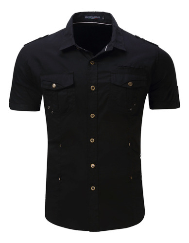 Camisa De Manga Corta Estilo Militar Outdoor 55890