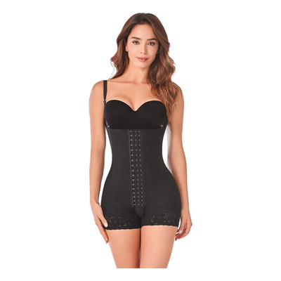Faja Postoperatoria Short Ann Chery 5166 Compresión Media Color Negro Talla Eeg/40