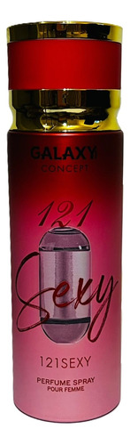 Perfume Aerosol Spray Galaxy Concept 212 Sexy - Inspiração 212 Sexy 200ml Feminino