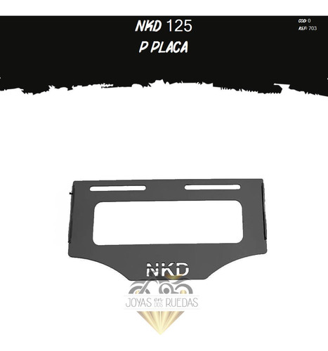 Porta Placa Partes Lujo Moto Nkd 125