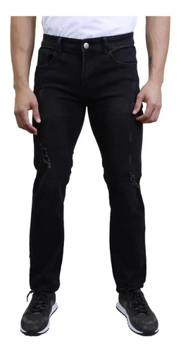Pantalón Para Hombre Marca Moderno Mjad07-black