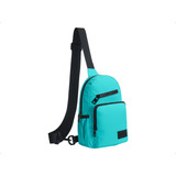 Riñonera Bolso Chico Bandolera Morral Deportivo Impermeable Color Verde Agua