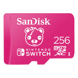 Memoria Micro Sd 256gb Sandisk Fortnite Nintendo Switch