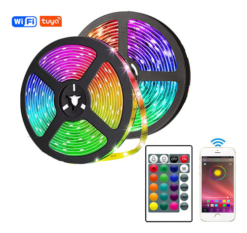 Cinta De Luz Led Rgb Multicolor App Tuya Ritmica