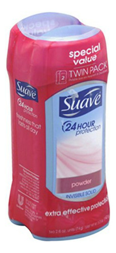 Desodorante En Barra Suave Powder Twin Pack 5.2 Oz/6pack