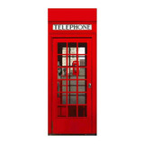 Adesivo Decorativo Porta Cabine Telefônica Londres  Mod.145