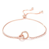 Pulsera De Tenis Romano Chapado En Oro De 14k