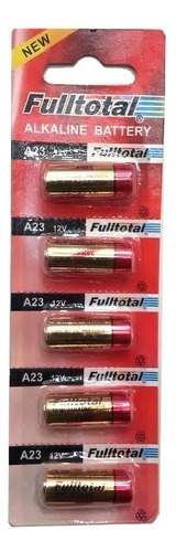 5 Pilas A23 12v Full Total Alcalinas Baterias Control Alarma