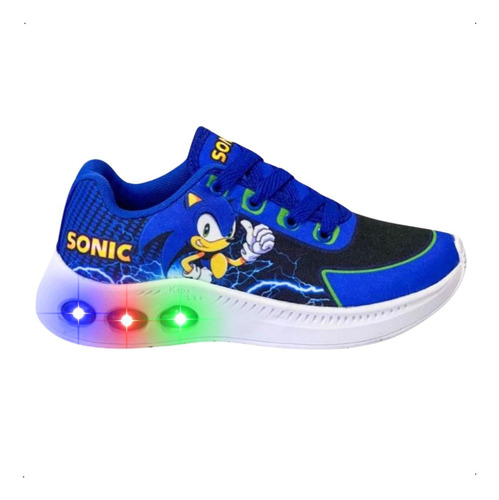 Tenis Meninos Luz Led Infantil Masculino Super Confortável