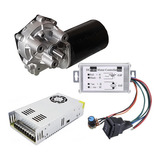 Motor Redutor 22 Rpm 24v + Controle Pwm + Fonte 20a Máquinas