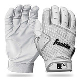 Guantes De Bateo Franklin Sports 2nd-skinz, Blancos, Tamaño