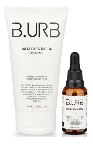 Kit Balm Midtown E Óleo Venice - Barba Urbana 140ml + 30ml