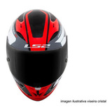 Casco Tricompuesto Ls2 Ff 323 Arrow R Evo Compete, Talla 56, Talla 56, Color Rojo, Gris Y Negro, Diseño Liso