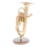 1/6 Modelo De Tuba Acessório De Casa De Boneca Instrumento