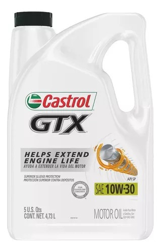 Aceite Castrol Gtx 10w30 4.73l
