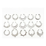  3 Unidades Oferta! Septum Piercing Aro Falso  Para Nariz