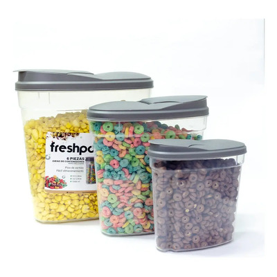 Set 3 Dispensador De Cereal Semillas Freshpod 8133 Topper Tu | MercadoLibre