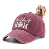 Waldeal - Gorro De Béisbol Ajustable Para Mujer, Con Cola De