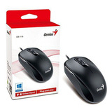 Mouse Genius Dx-110 Con Cable Usb Negro 1000dpi Óptico