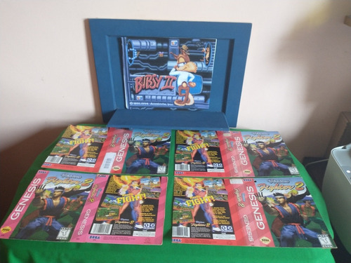 Mega Drive Genesis Virtual Fighter 2 Caixa Recortada Origina