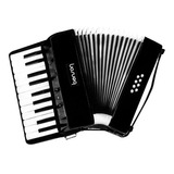 Acordeon Sanfona Benson Bac08-sbk 8 Baixos 22 Teclas Com Bag