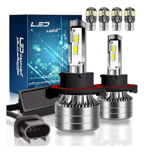 Kit Faros Led H13 40000lm Para Ford Alta/baja Canbus