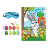 Pin The Egg On The Bunny Game Juego De Conejo De Pascua