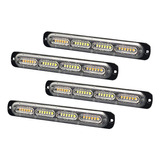 Luz Estroboscópica Led De Emergencia, 24 Led, Ámbar, Blanco,