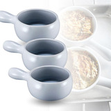 Kit X3 Taza De Cerámica Con Asa Cazuela Ceramica Apto Horno