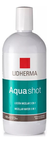 Aqua Shot Locion Micelar X 490 Ml   Desmaquillante Lidherma