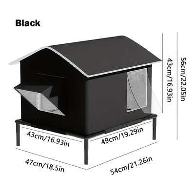 Casa Para Gatos Exterior Cama Absorbente De Calor Xxx | Envío gratis