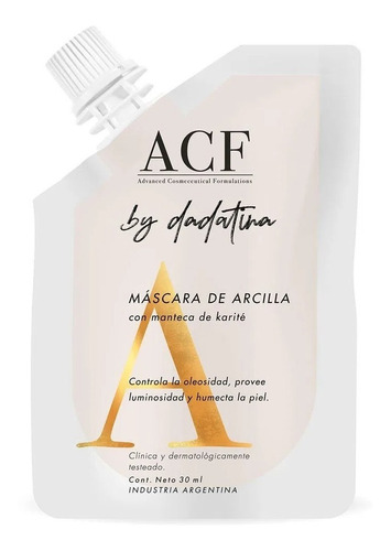 Acf By Dadatina Mascara Facial Arcilla Manteca Karite 30ml