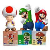 Set De Figuras Para Armar De Mario, Luigi Y Toad