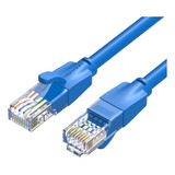 Cable De Red Vention Cat6 Certificado - 3 Metros - Reforzado - Premium Patch Cord - Utp Rj45 Ethernet 1000 Mbps - 250 Mhz - Cobre - Pc - Notebook - Servidores - Camaras Seguridad - Azul - Ibeli